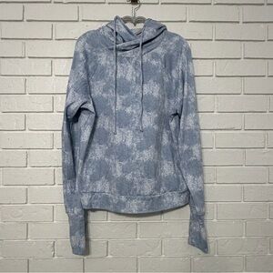 Salty Honey Blue Cloud Print Hoodie | XXL | Made in USA